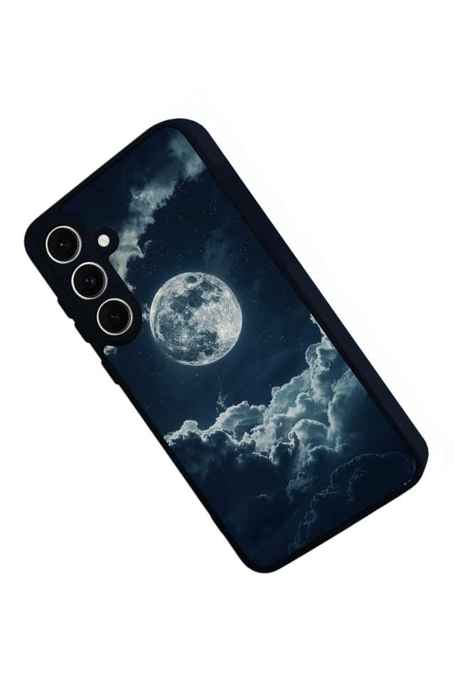 Samsung Galaxy A16 Uyumlu Ay Tasarımlı Glossy Premium Kılıf