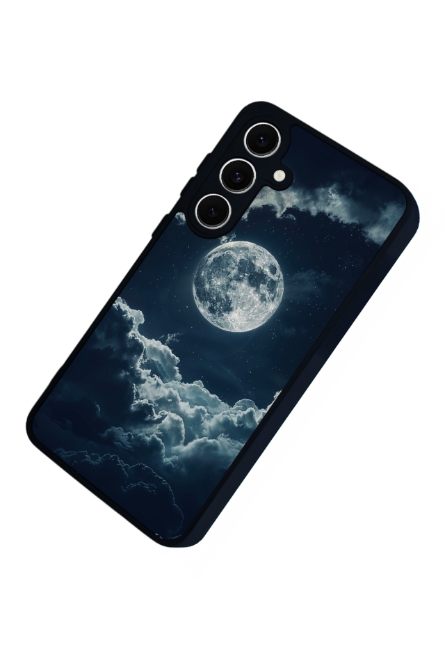 Samsung Galaxy A16 Uyumlu Ay Tasarımlı Glossy Premium Kılıf