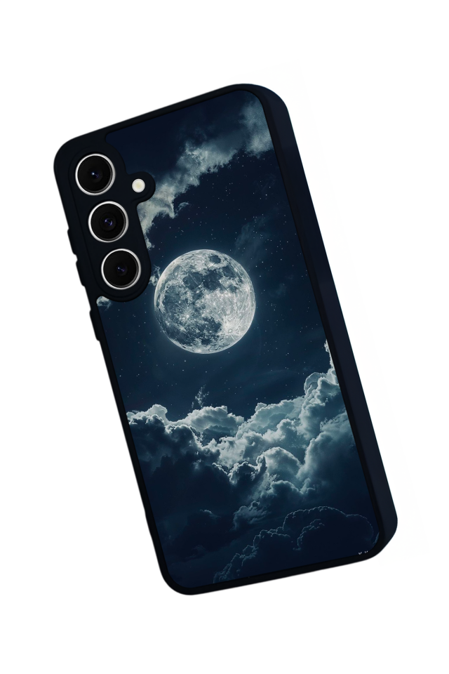 Samsung Galaxy A16 Uyumlu Ay Tasarımlı Glossy Premium Kılıf