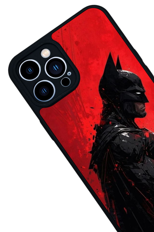 iPhone 12 Pro Max Uyumlu Batman Tasarımlı Glossy Premium Kılıf