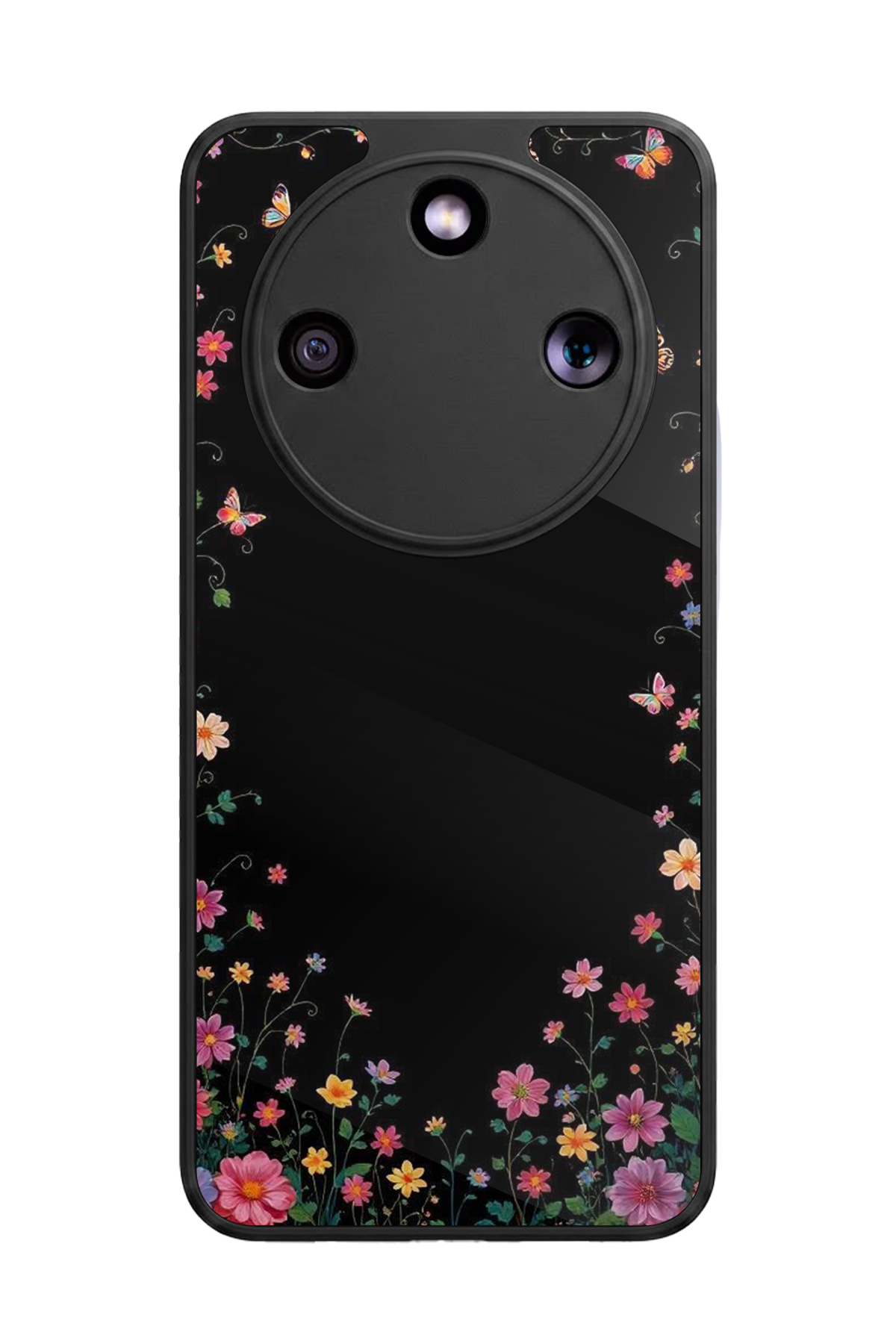 Honor Magic 8 Lite Uyumlu Floral Tasarımlı Glossy Premium Kılıf