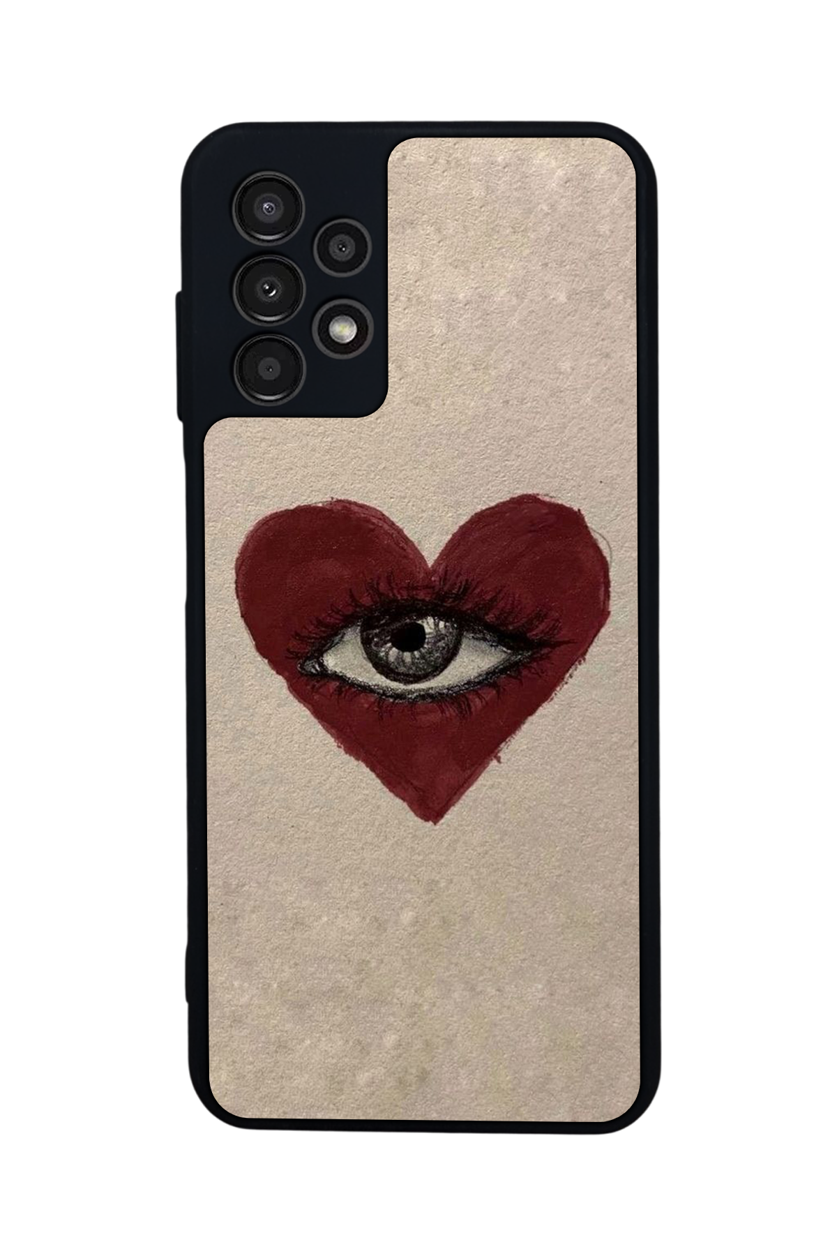Samsung Galaxy A13 Uyumlu Kalp Love Tasarımlı Glossy Premium Kılıf