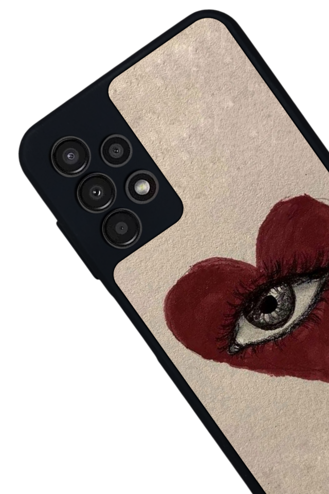 Samsung Galaxy A13 Uyumlu Kalp Love Tasarımlı Glossy Premium Kılıf