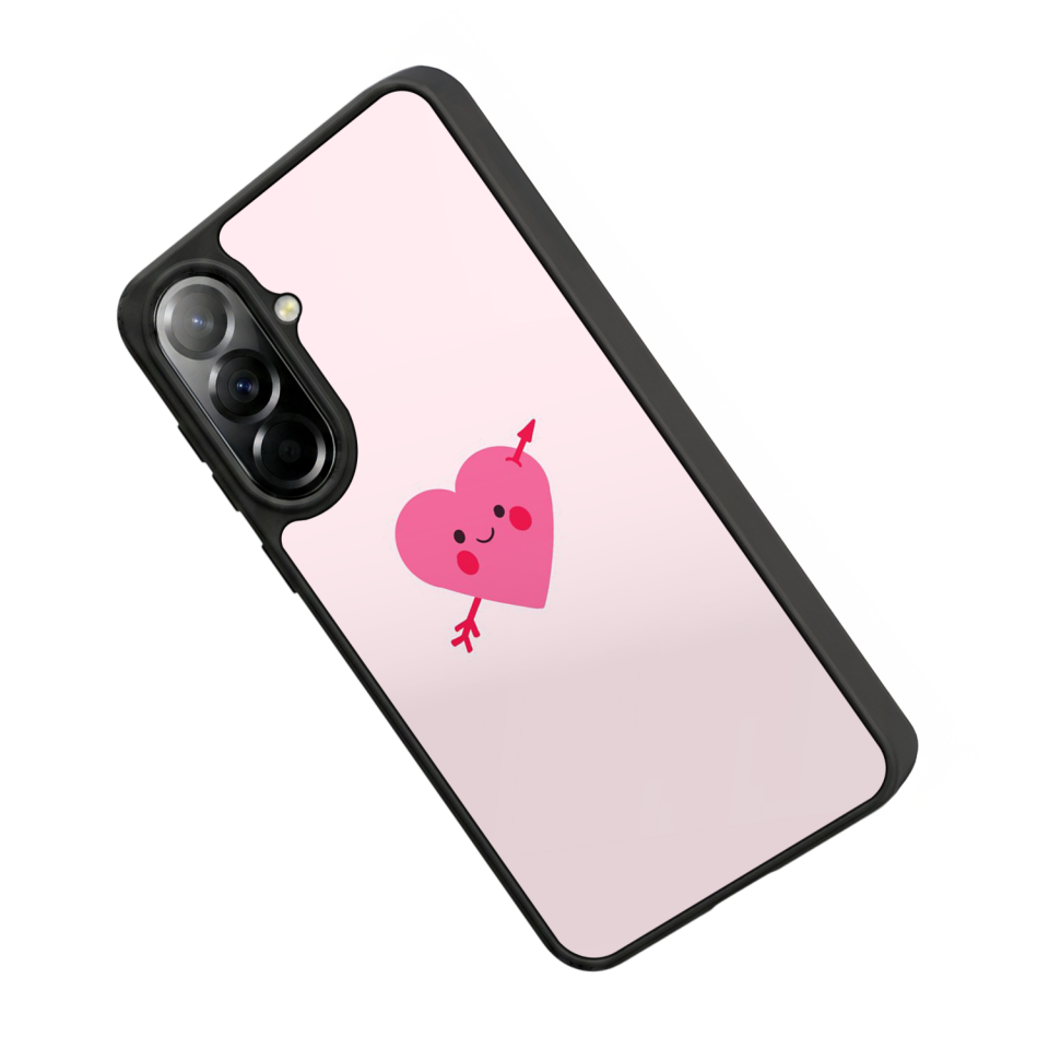 Samsung Galaxy A37 Uyumlu Kalp Love Tasarımlı Glossy Premium Kılıf