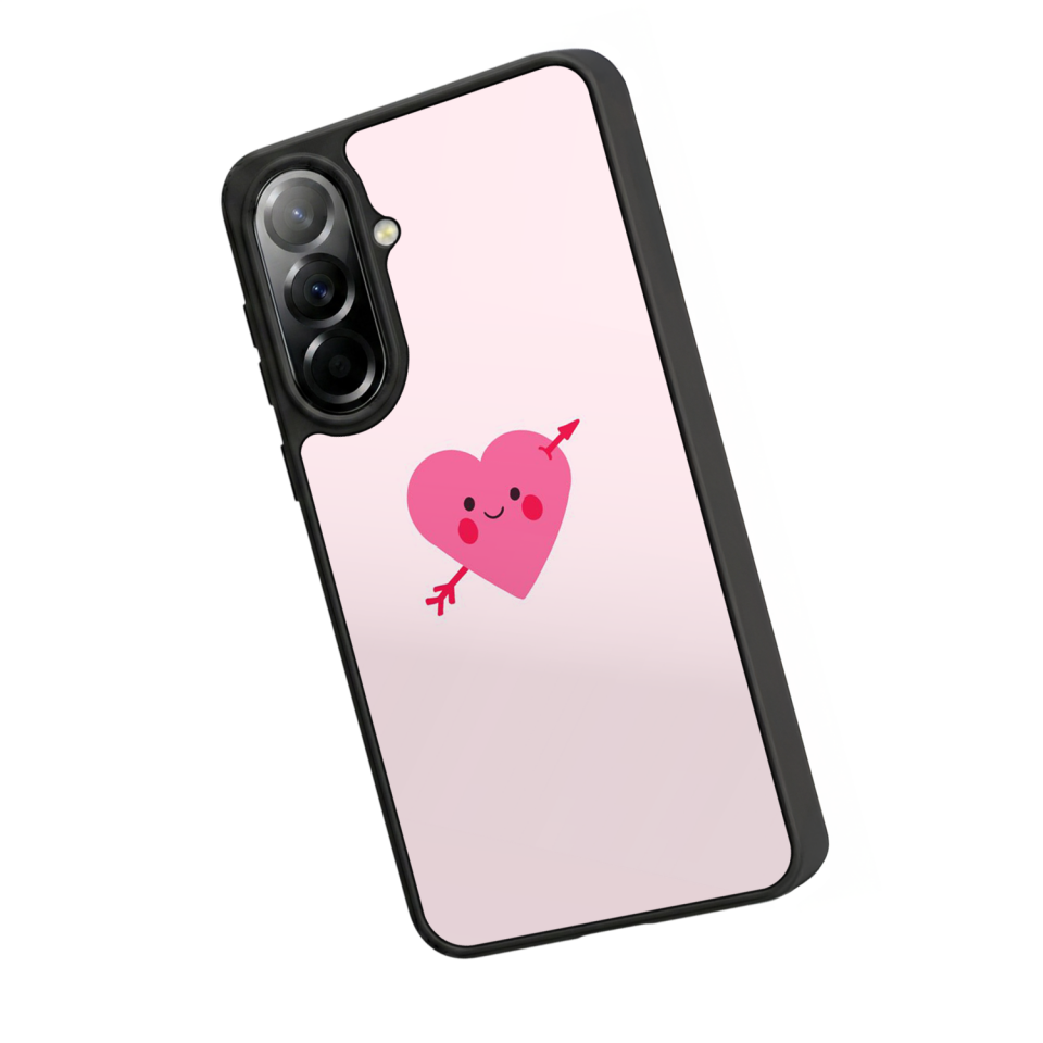 Samsung Galaxy A37 Uyumlu Kalp Love Tasarımlı Glossy Premium Kılıf