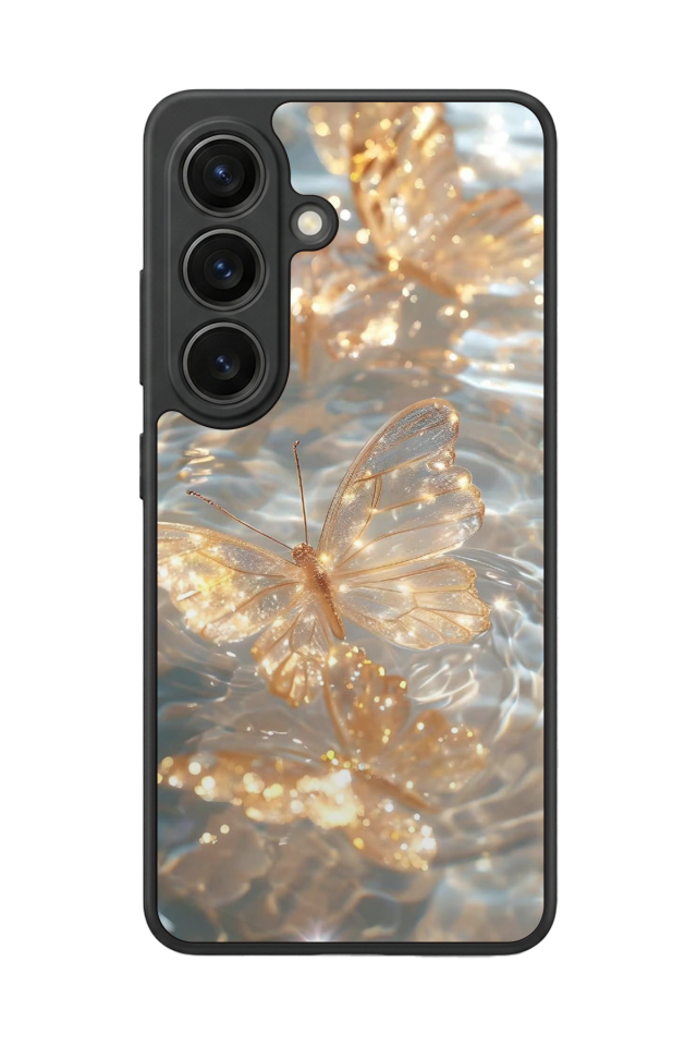 Samsung Galaxy S26 Uyumlu Kelebek Tasarımlı Glossy Premium Kılıf