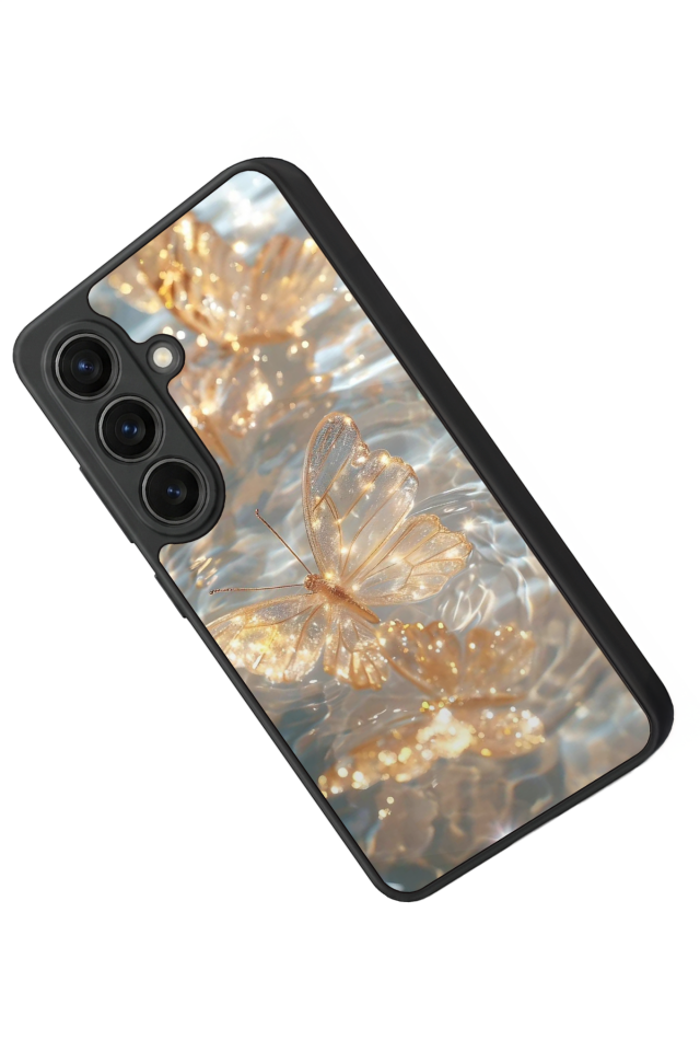 Samsung Galaxy S26 Uyumlu Kelebek Tasarımlı Glossy Premium Kılıf