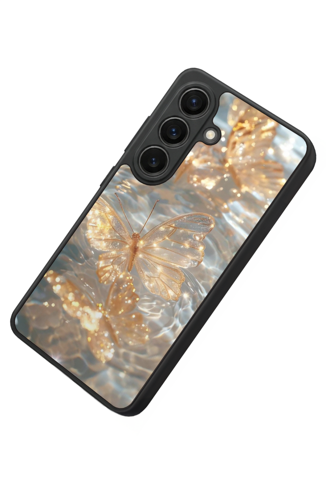 Samsung Galaxy S26 Uyumlu Kelebek Tasarımlı Glossy Premium Kılıf