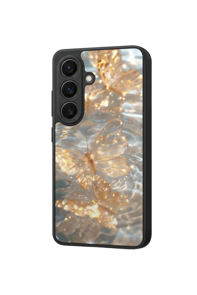Samsung Galaxy S26 Uyumlu Kelebek Tasarımlı Glossy Premium Kılıf