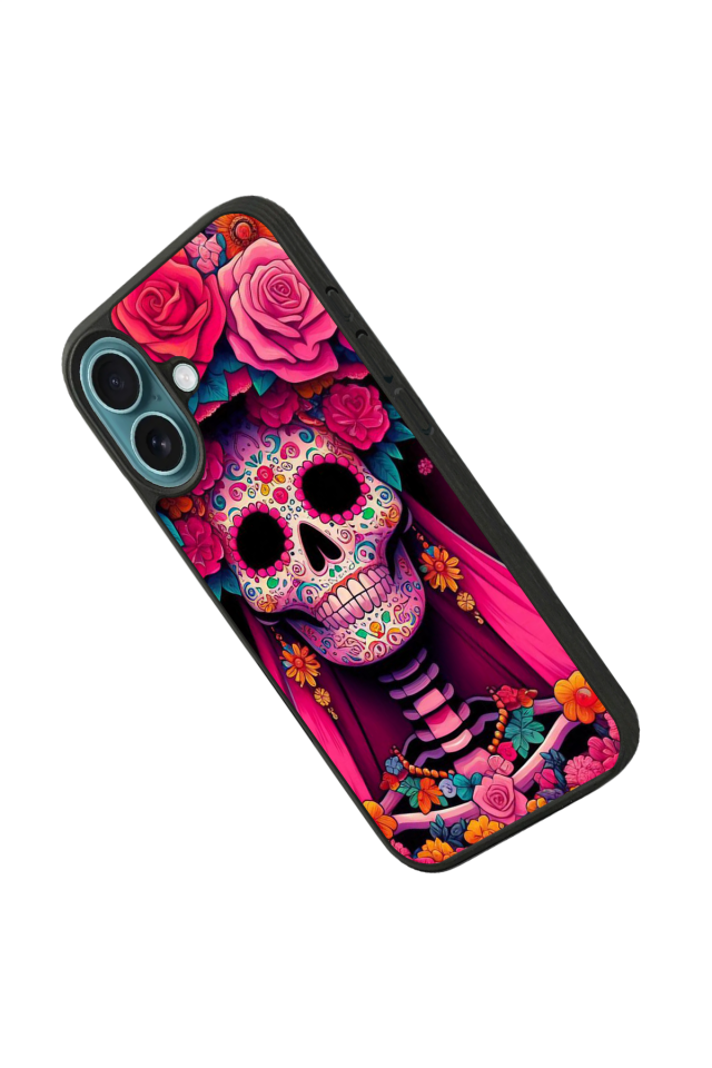 iPhone 16 Uyumlu KuruKafa Tasarımlı Glossy Premium Kılıf