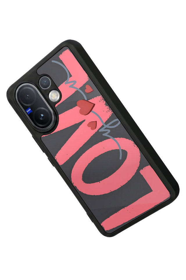 Vivo V60 Uyumlu Love Tasarımlı Glossy Premium Kılıf