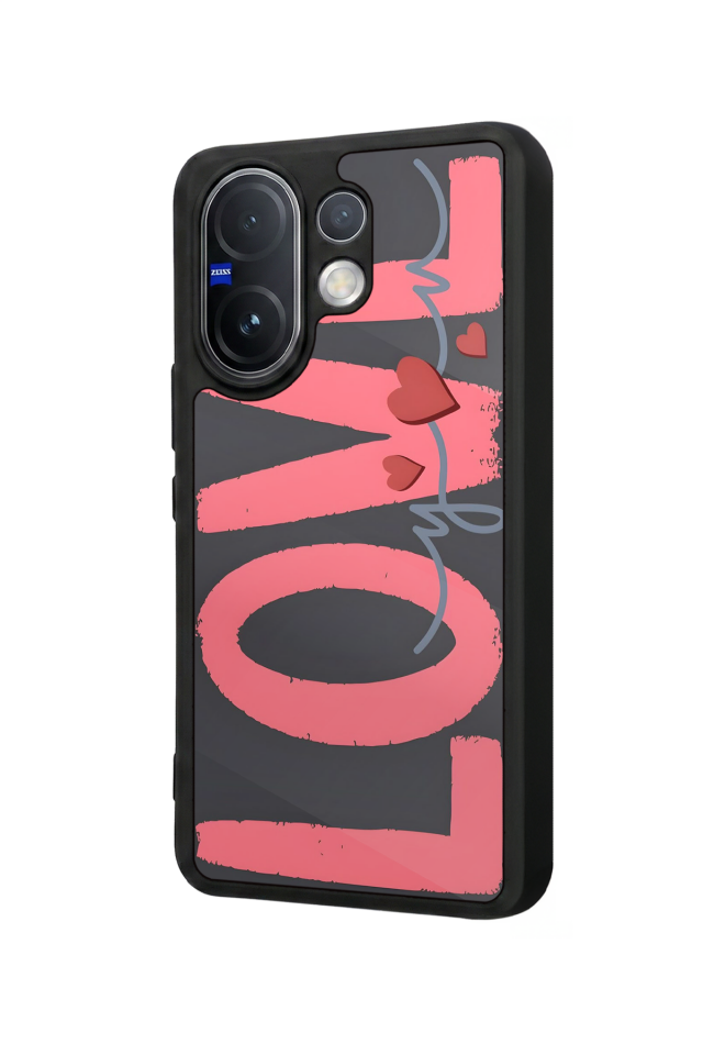 Vivo V60 Uyumlu Love Tasarımlı Glossy Premium Kılıf