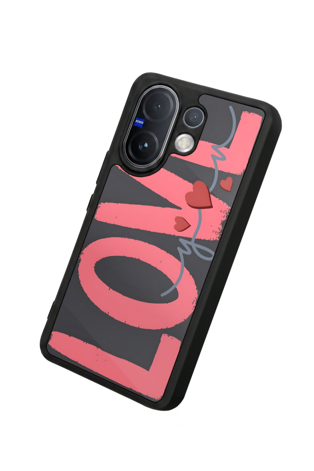 Vivo V60 Uyumlu Love Tasarımlı Glossy Premium Kılıf