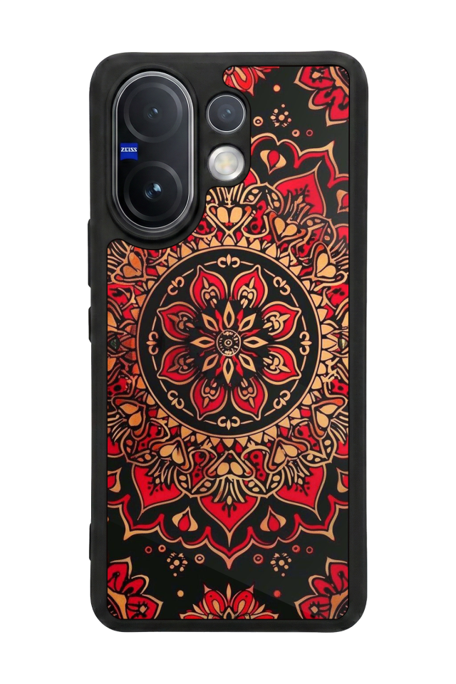 Vivo V60 Uyumlu Mandala Tasarımlı Glossy Premium Kılıf