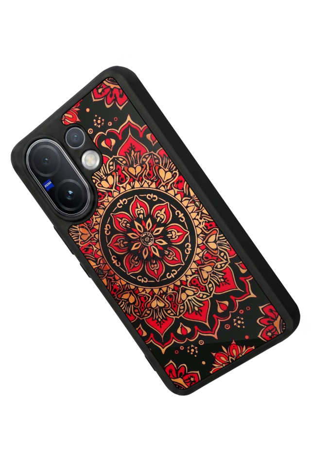 Vivo V60 Uyumlu Mandala Tasarımlı Glossy Premium Kılıf