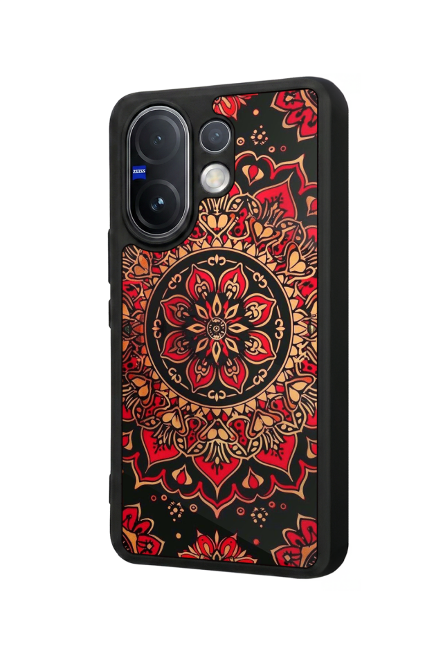 Vivo V60 Uyumlu Mandala Tasarımlı Glossy Premium Kılıf