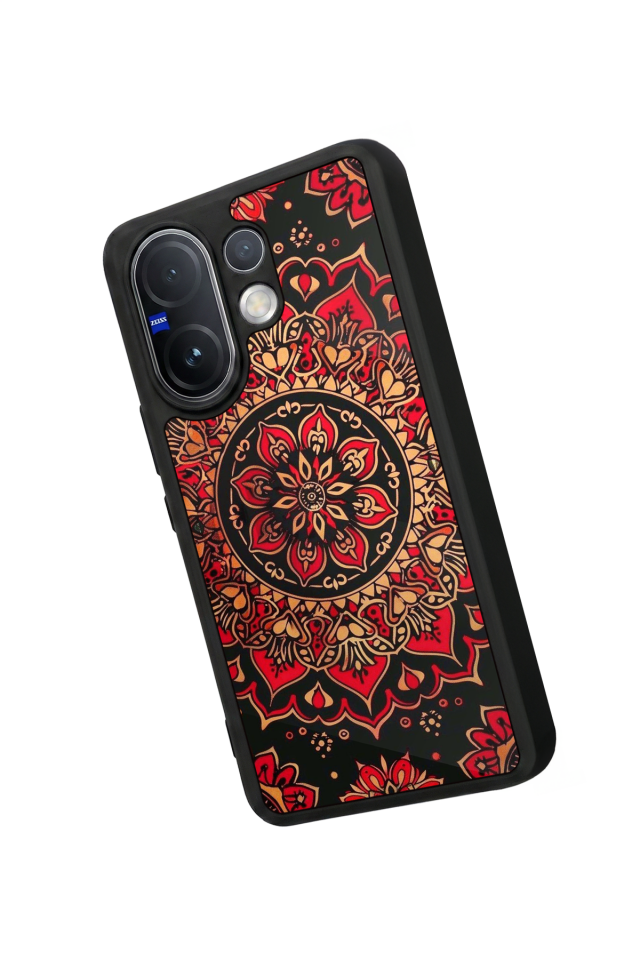Vivo V60 Uyumlu Mandala Tasarımlı Glossy Premium Kılıf