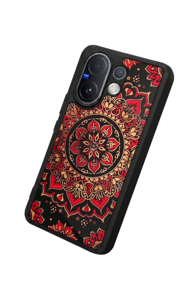 Vivo V60 Uyumlu Mandala Tasarımlı Glossy Premium Kılıf