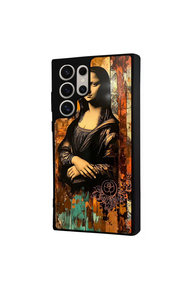 Samsung Galaxy S22 Ultra Uyumlu Monalisa Tasarımlı Glossy Premium Kılıf