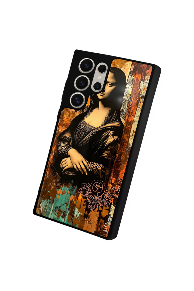 Samsung Galaxy S22 Ultra Uyumlu Monalisa Tasarımlı Glossy Premium Kılıf