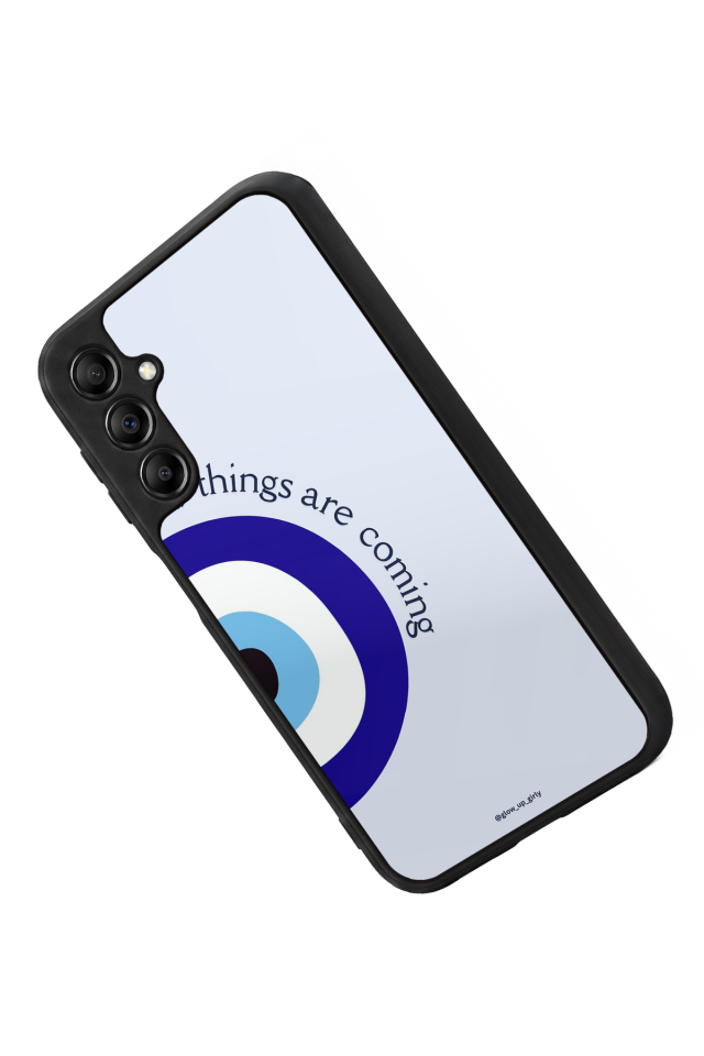 Samsung Galaxy A14 Uyumlu Nazar Tasarımlı Glossy Premium Kılıf