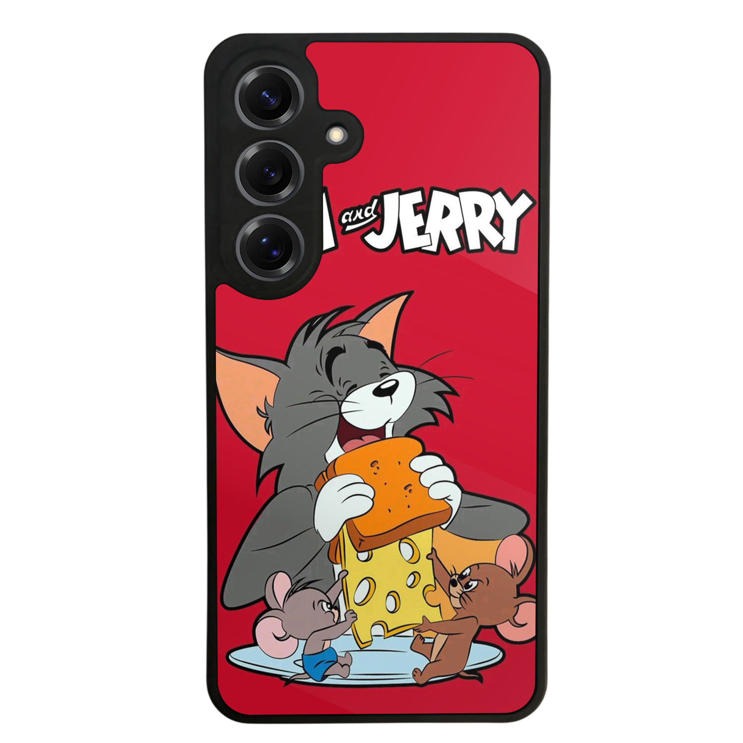 Samsung Galaxy S25 Uyumlu Tom And Jerry Tasarımlı Glossy Premium Kılıf