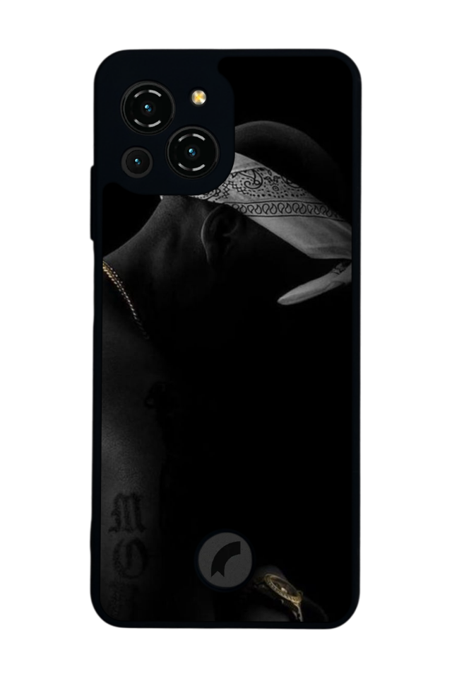 Reeder S23 Pro Max Uyumlu Tupac Tasarımlı Glossy Premium Kılıf