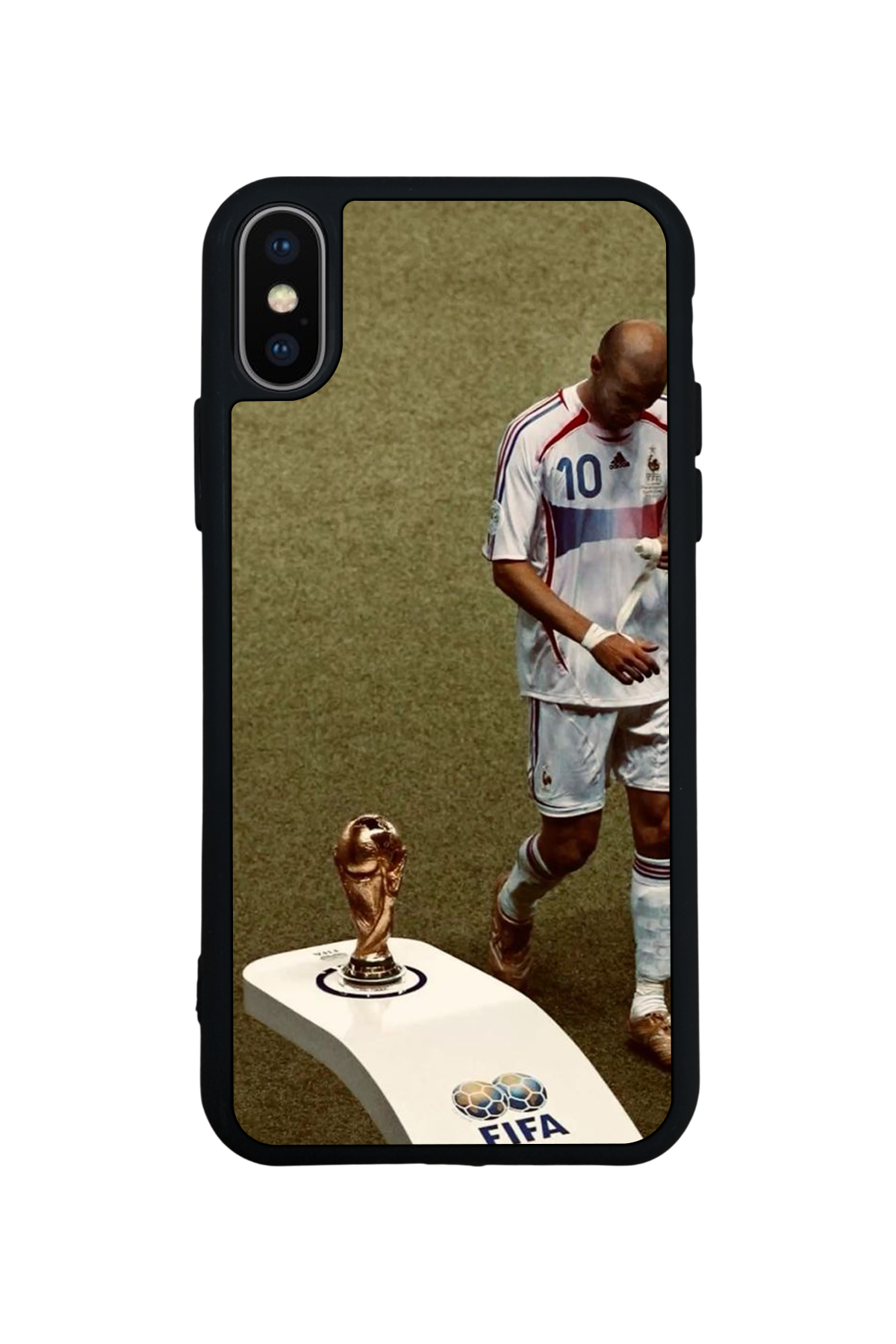 iPhone XS Max Uyumlu Zidane Tasarımlı Glossy Premium Kılıf