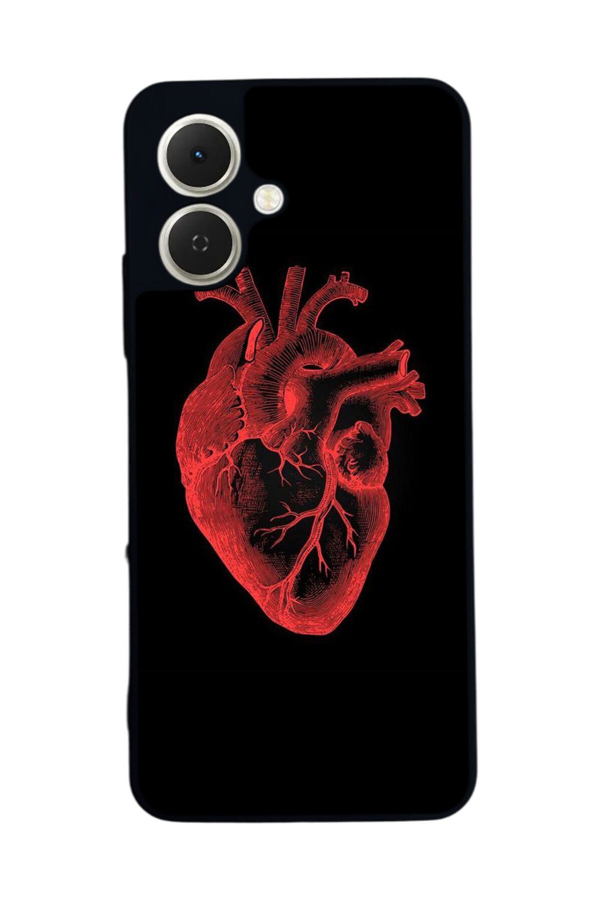 Tecno Spark GO 2 Uyumlu Kalp Love Tasarımlı Glossy Premium Kılıf