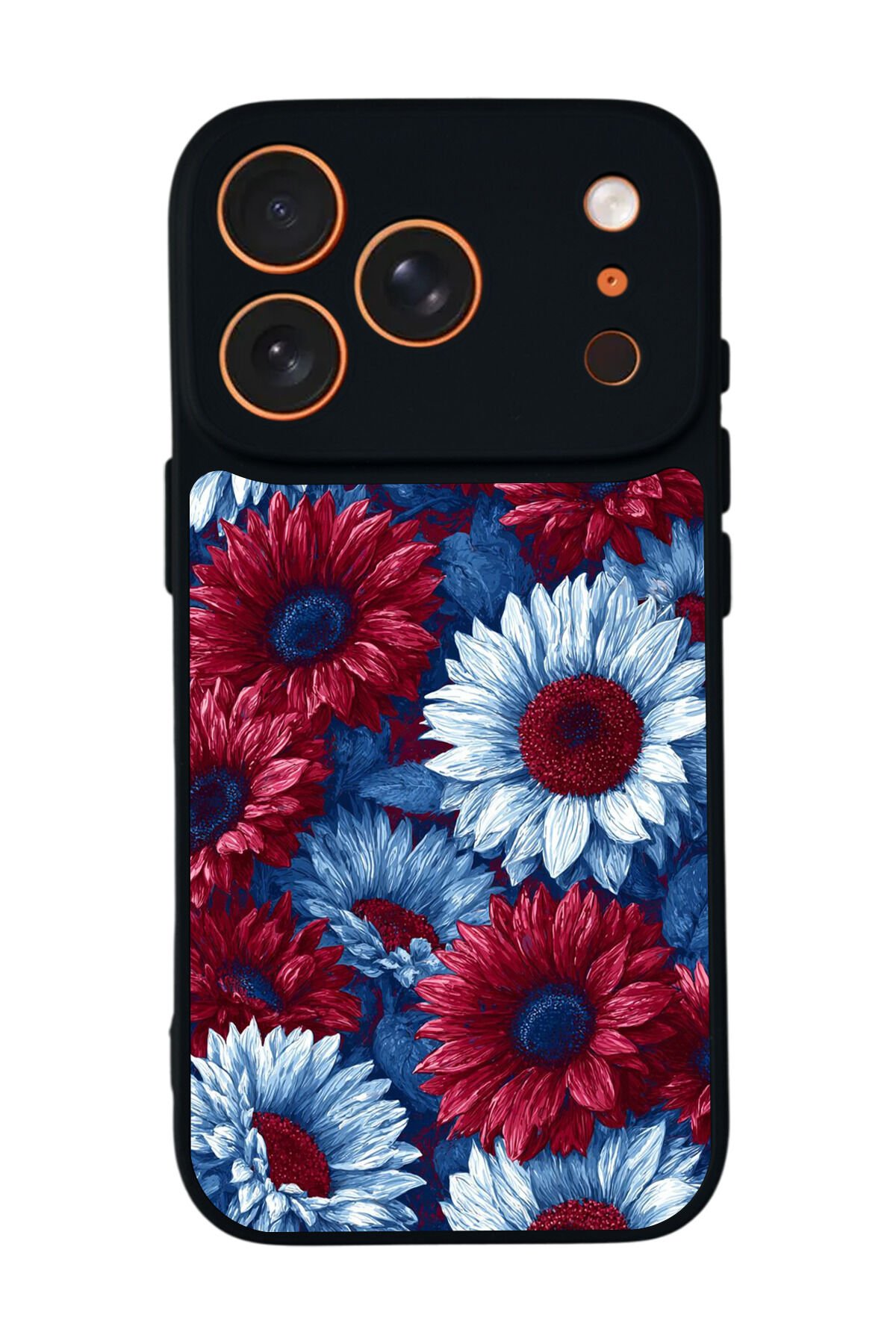 iPhone 17 Pro Uyumlu Cicek Tasarımlı Glossy Premium Kılıf