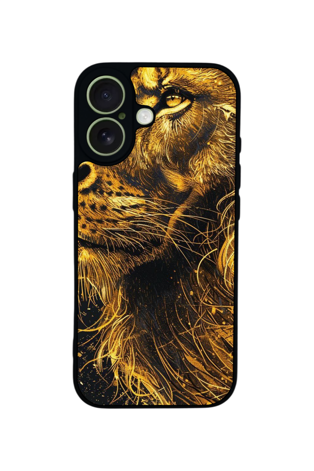 iPhone 17 Uyumlu Aslan Tasarımlı Glossy Premium Kılıf
