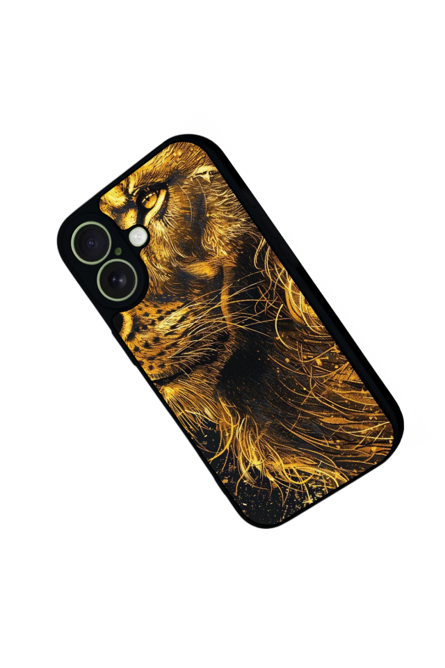 iPhone 17 Uyumlu Aslan Tasarımlı Glossy Premium Kılıf