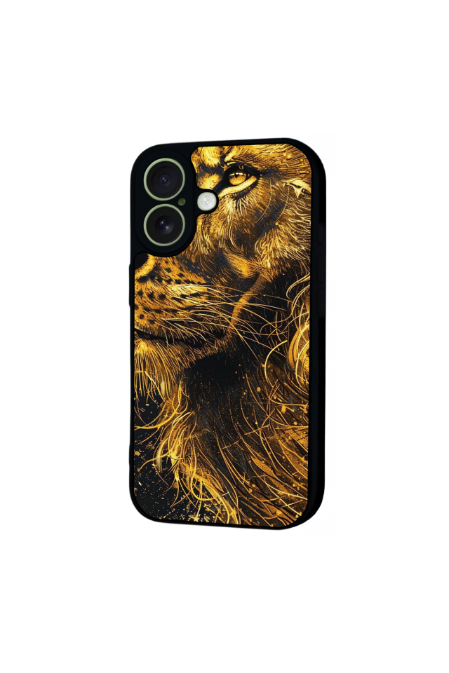 iPhone 17 Uyumlu Aslan Tasarımlı Glossy Premium Kılıf