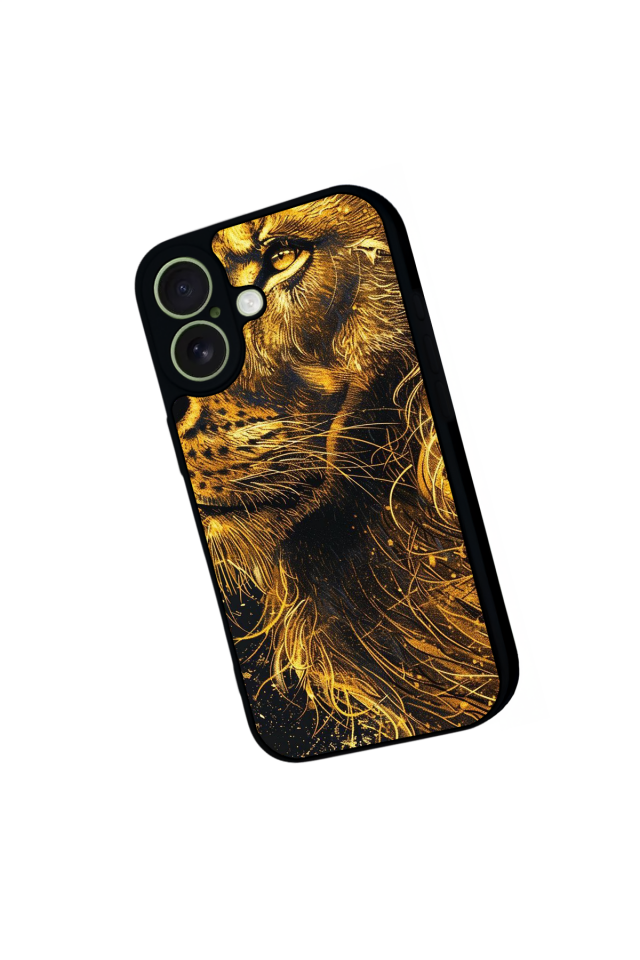 iPhone 17 Uyumlu Aslan Tasarımlı Glossy Premium Kılıf
