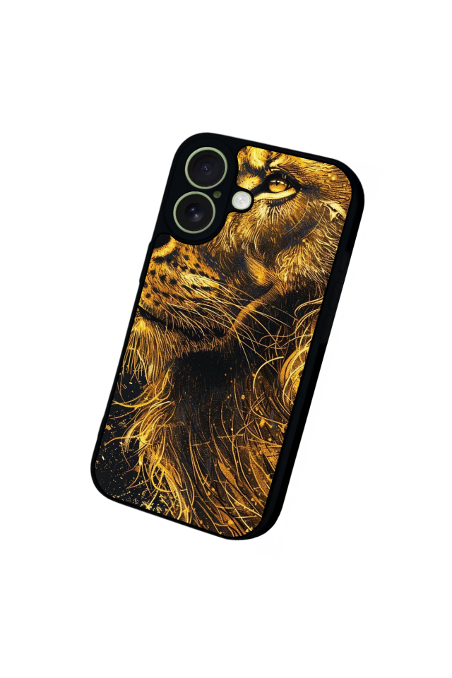 iPhone 17 Uyumlu Aslan Tasarımlı Glossy Premium Kılıf