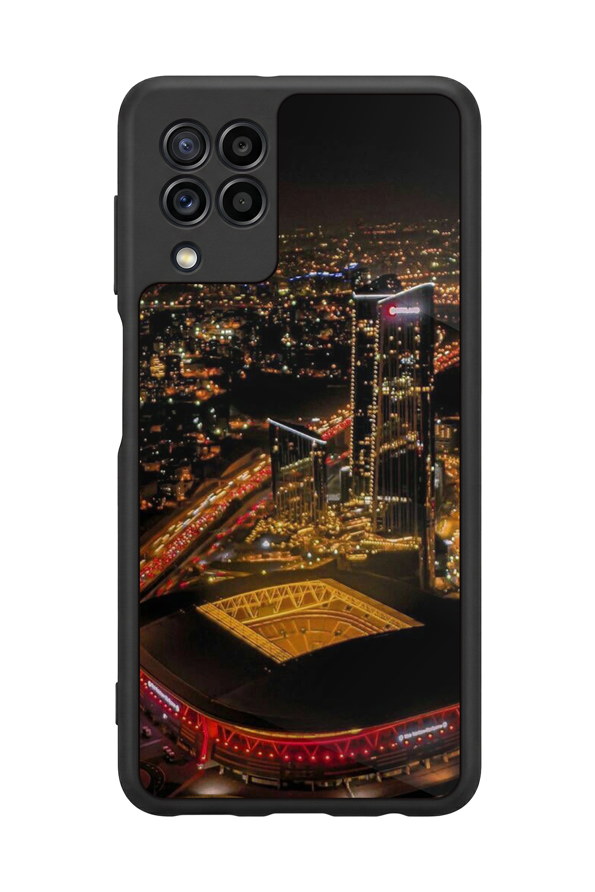 Samsung Galaxy M32 Uyumlu Aslan Tasarımlı Glossy Premium Kılıf
