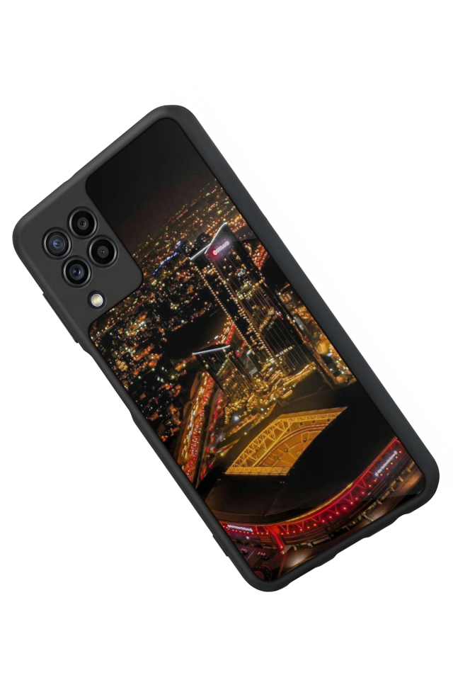 Samsung Galaxy M32 Uyumlu Aslan Tasarımlı Glossy Premium Kılıf