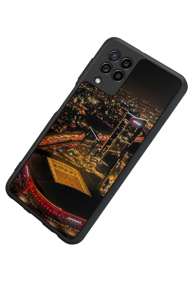 Samsung Galaxy M32 Uyumlu Aslan Tasarımlı Glossy Premium Kılıf