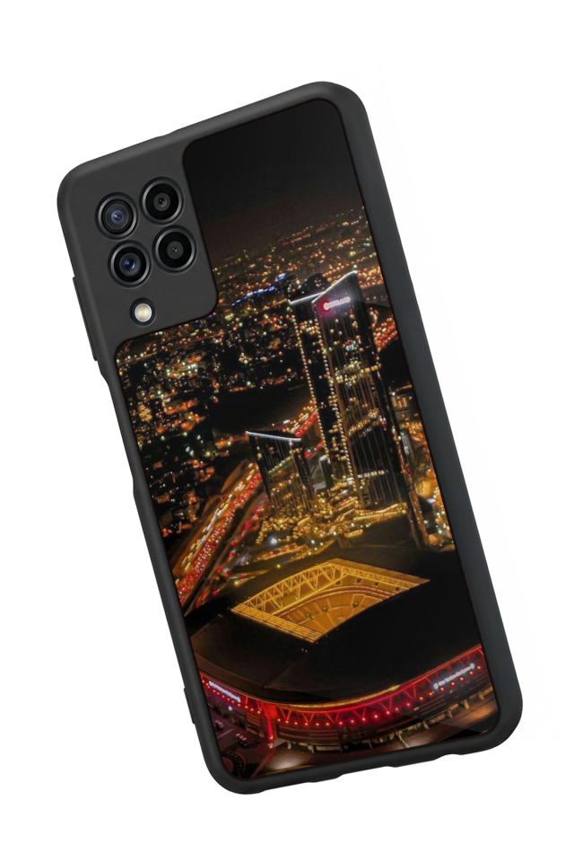 Samsung Galaxy M32 Uyumlu Aslan Tasarımlı Glossy Premium Kılıf