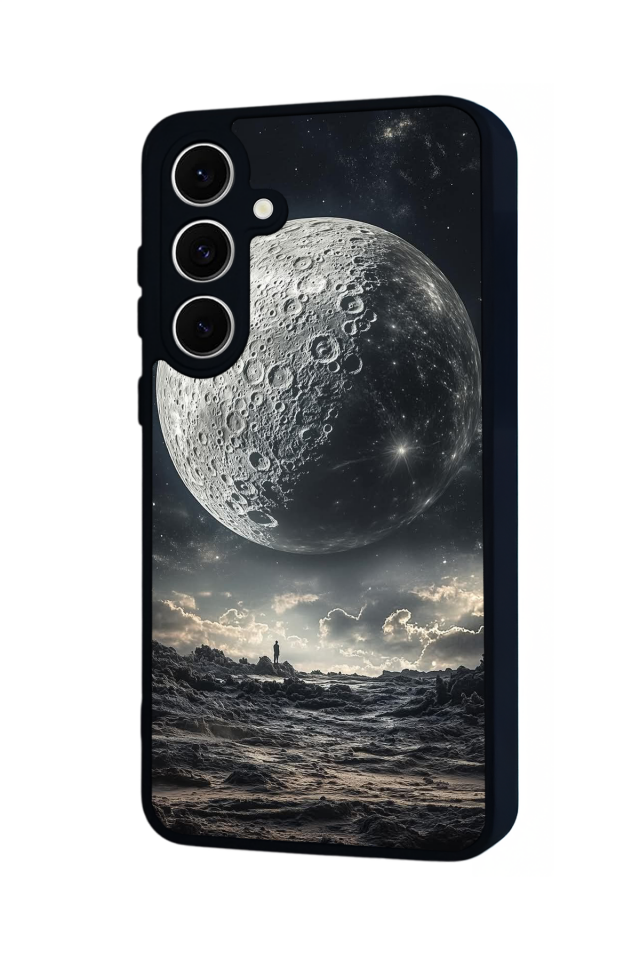 Samsung Galaxy A16 Uyumlu Ay Tasarımlı Glossy Premium Kılıf