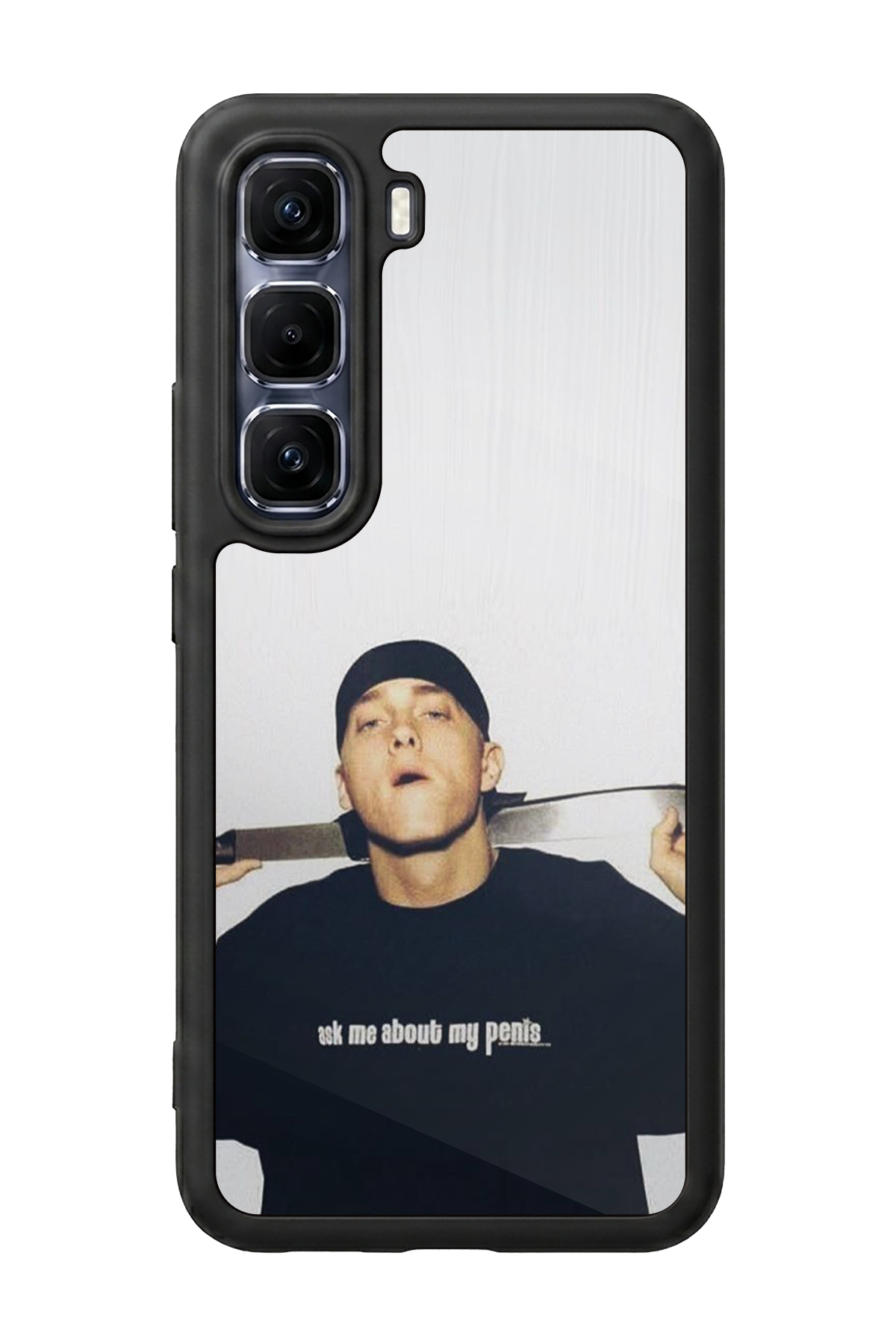 Infinix Hot 60 Pro Plus Uyumlu Eminem Tasarımlı Glossy Premium Kılıf