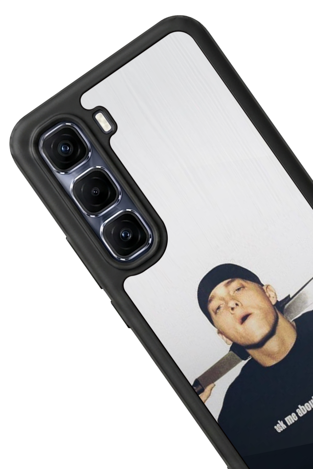Infinix Hot 60 Pro Plus Uyumlu Eminem Tasarımlı Glossy Premium Kılıf
