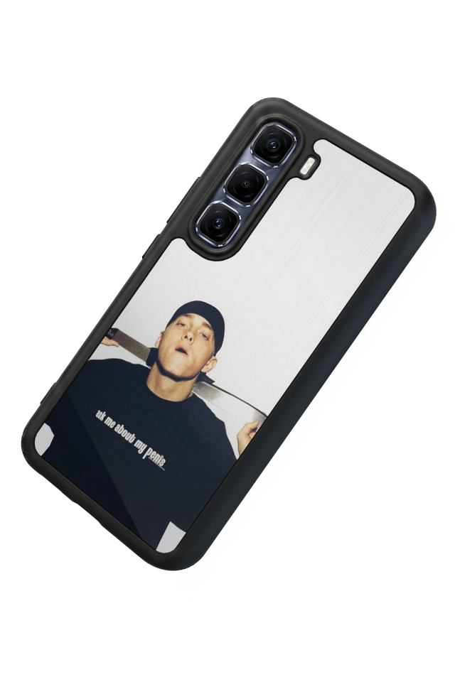 Infinix Hot 60 Pro Plus Uyumlu Eminem Tasarımlı Glossy Premium Kılıf