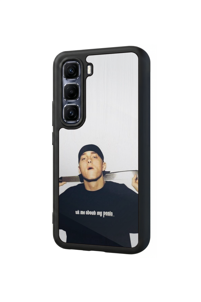 Infinix Hot 60 Pro Plus Uyumlu Eminem Tasarımlı Glossy Premium Kılıf