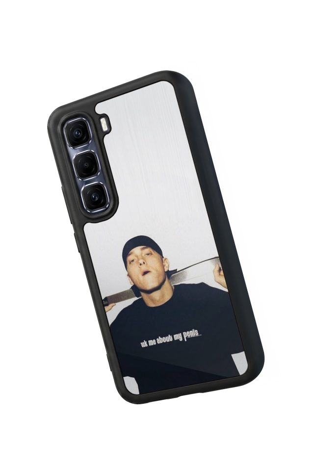 Infinix Hot 60 Pro Plus Uyumlu Eminem Tasarımlı Glossy Premium Kılıf