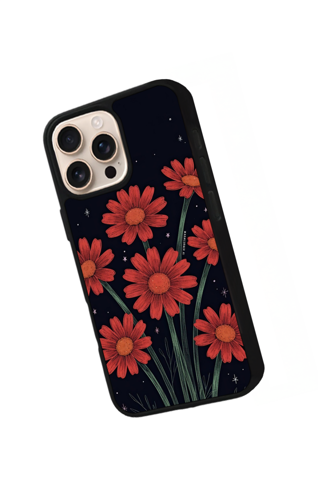 iPhone 14 Pro Max Uyumlu Floral Tasarımlı Glossy Premium Kılıf