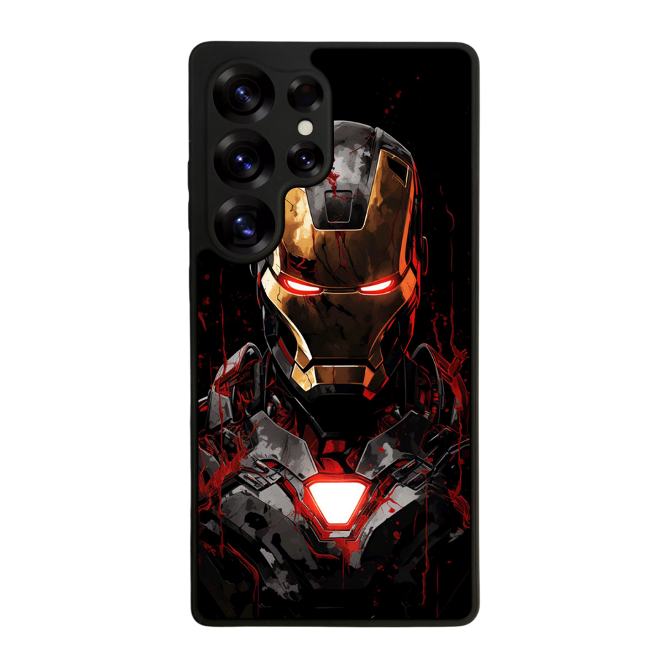 Samsung Galaxy S25 Ultra Uyumlu  Iron Man ( Demir Adam ) Tasarımlı Glossy Premium Kılıf
