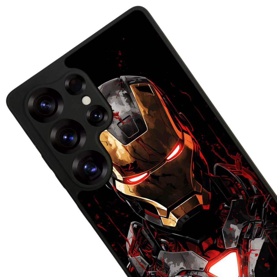 Samsung Galaxy S25 Ultra Uyumlu  Iron Man ( Demir Adam ) Tasarımlı Glossy Premium Kılıf