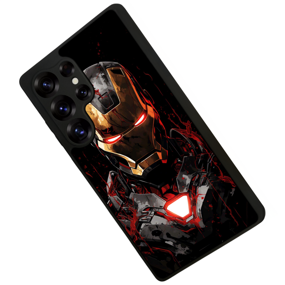 Samsung Galaxy S25 Ultra Uyumlu  Iron Man ( Demir Adam ) Tasarımlı Glossy Premium Kılıf