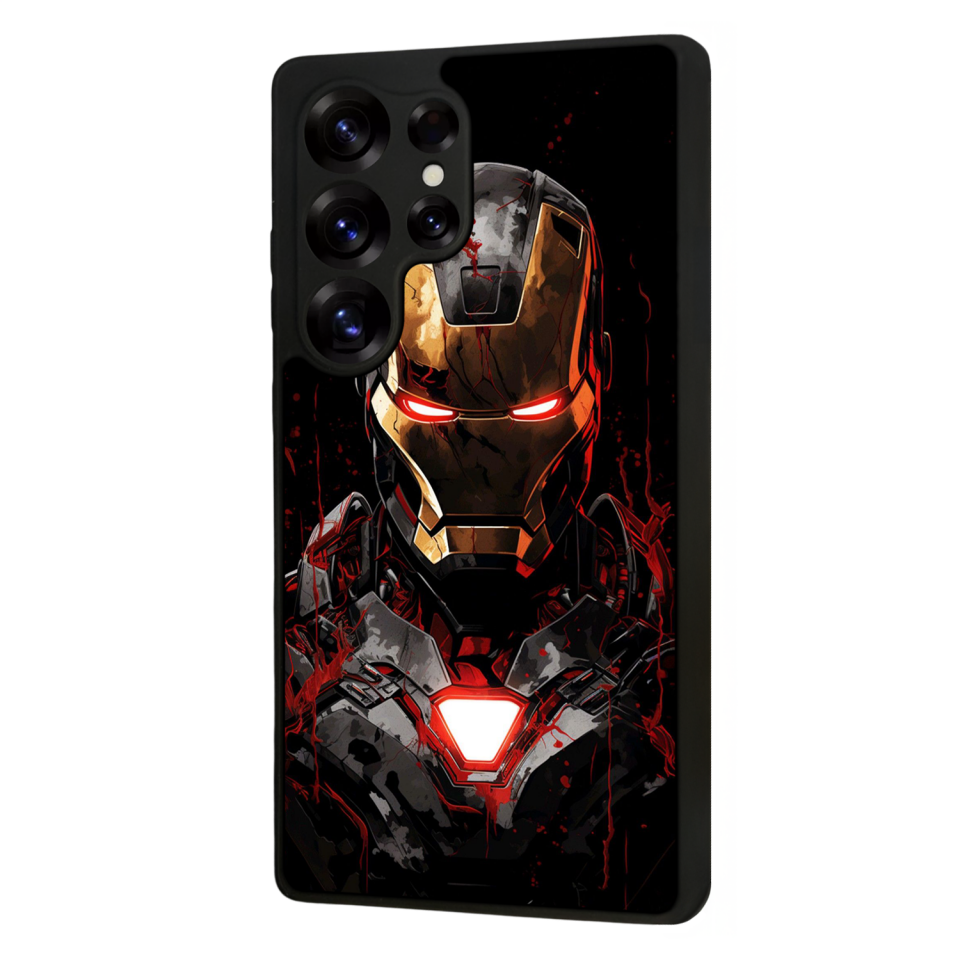 Samsung Galaxy S25 Ultra Uyumlu  Iron Man ( Demir Adam ) Tasarımlı Glossy Premium Kılıf